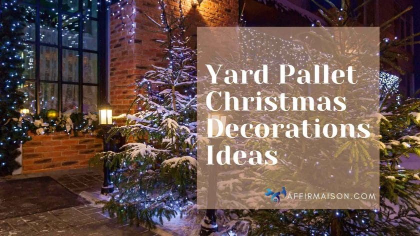 Yard Pallet Christmas Decorations Ideas 1