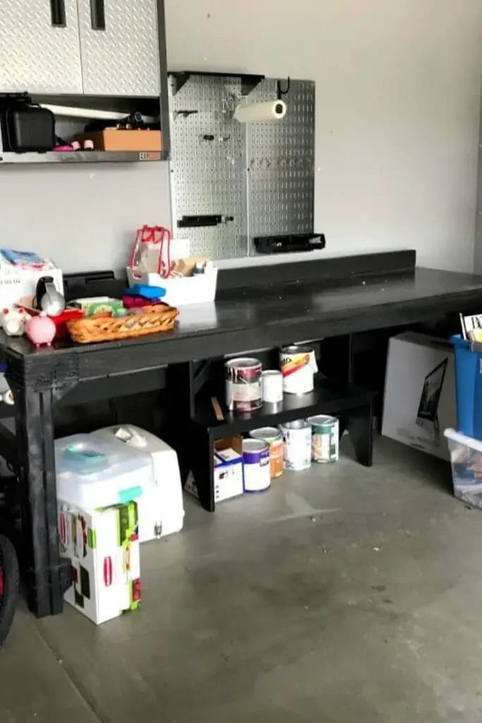 Photo of a garage after decluttering.