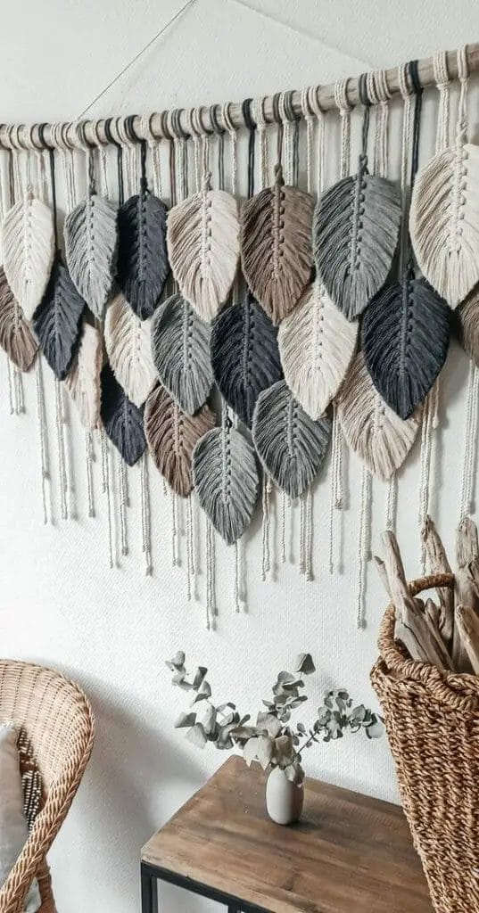 Photo of macrame hang up on the wall