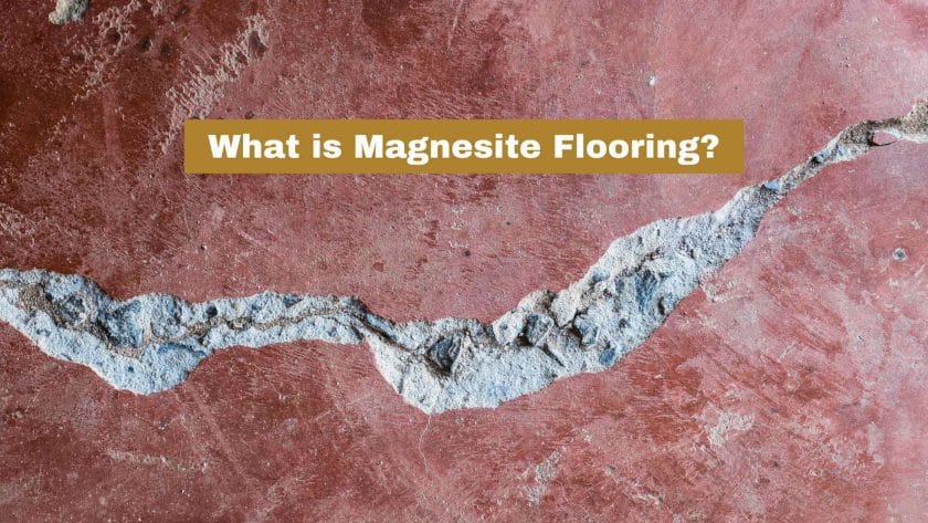 Photo of a cracked magnesite floor. What is Magnesite Flooring?